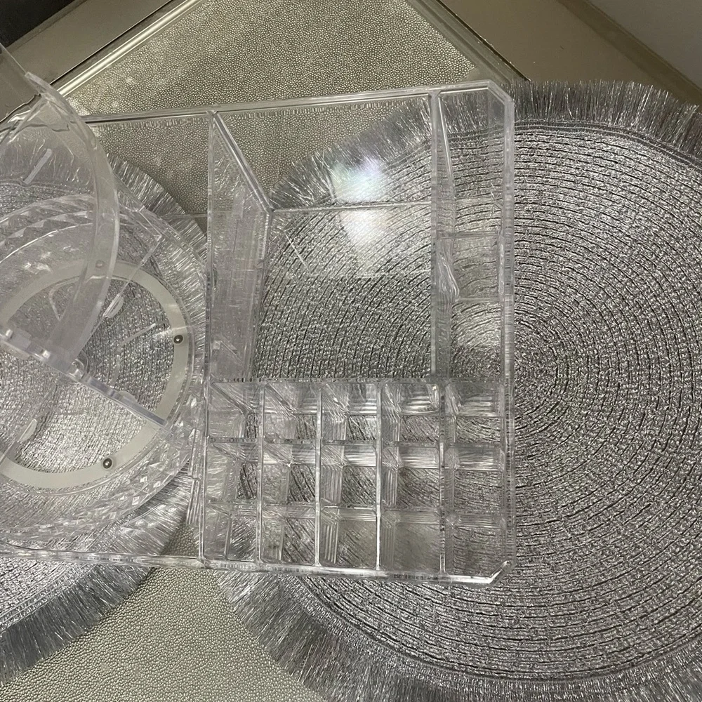 Clear Rotating Makeup Organizer